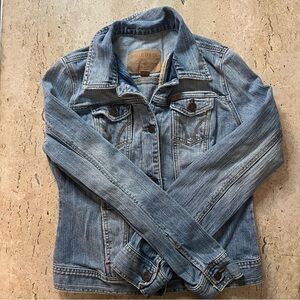 Vintage Hollister Leather Label Jean Jacket Women’s Medium